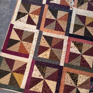 Desert Pinwheels Quilt, Queen, 64" x 80"