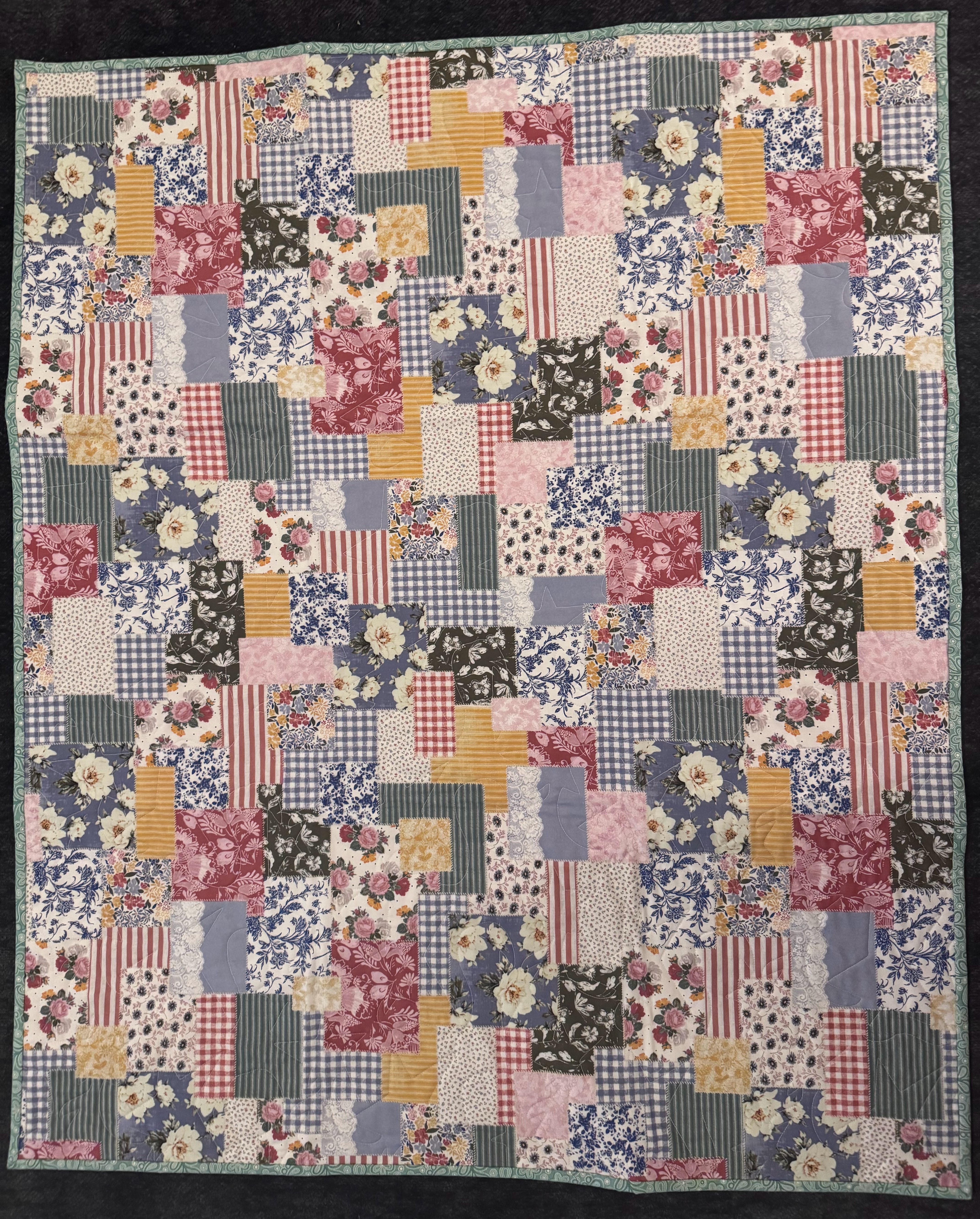 Cottage Patch Baby Quilt, 32" x 45"