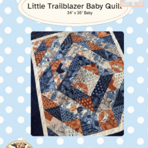 Little Trailblazer Baby Quilt, 34" x 36"